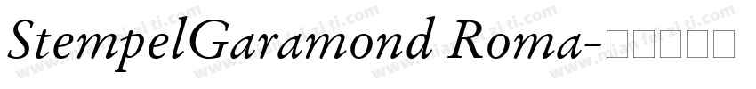 StempelGaramond Roma字体转换